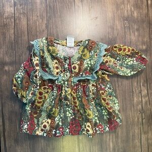 Kate Quinn Vintage Style Floral Cotton Dress - 3-6M